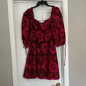 House Of Harlow 1960 X Revolve Shania Fuschia Print Dress